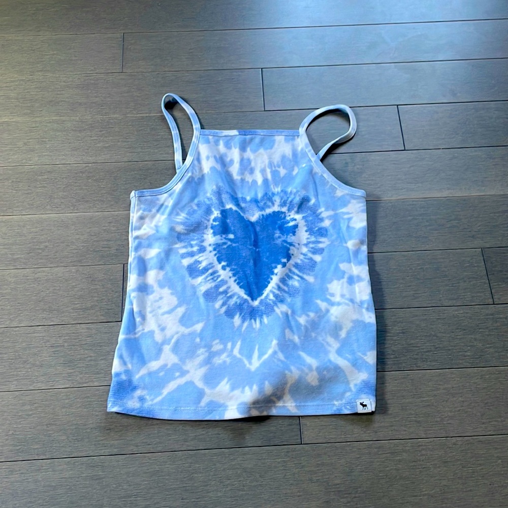 Blue heart tank top